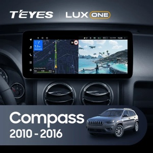 Navigatie Auto Teyes Lux One Jeep Compass 1 2009-2015 6+128GB 12.3" IPS Octa-core 2Ghz, Android 4G Bluetooth 5.1 DSP - Img 2