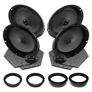 Pachet difuzoare auto Audison Prima dedicat Skoda Rapid 2012-, RMS 100W, 200mm - Img 1
