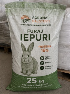 Furaj iepuri 25kg (PALET 1000kg)