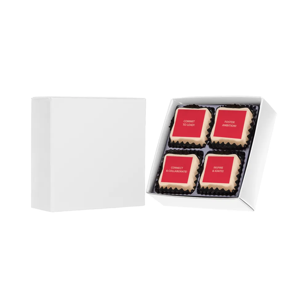 Praline belgiene premium personalizate prin print direct cu logo