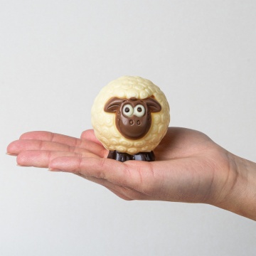 Ciocolată în formă de oiță Choco Sheep White - Img 2