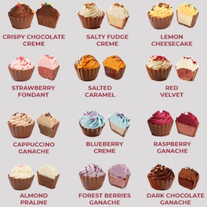 Colecție Premium "Chocolate Cupcakes" - 4 Praline Artizanale - Img 4