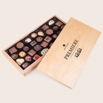 Ambalaj de lux din lemn pentru praline Premiere Maxi Chocolatemakers