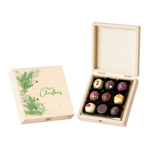 Cutie cu 9 praline - Christmas Edition White