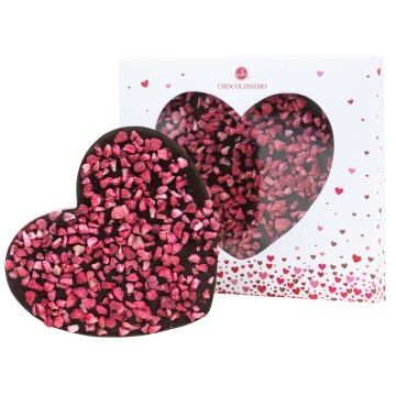 Tabletă din ciocolată ChocoHeart Dark