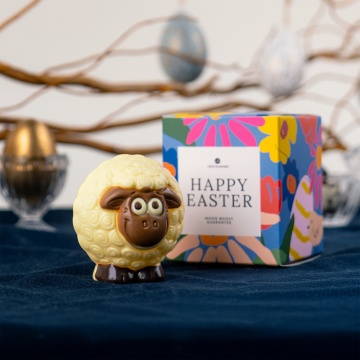Ciocolată în formă de oiță Choco Sheep White - Img 3
