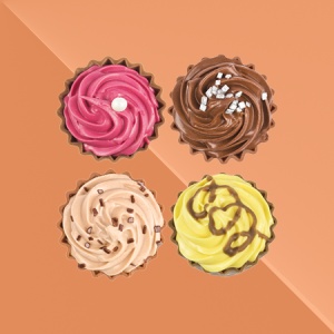 Colecție Premium "Chocolate Cupcakes" - White Christmas (4 buc) - Img 3