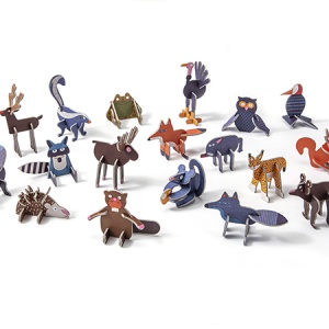 Colecție Cadou cu Jucărie "ToyChoc Box" - Animale din Pădure (2x10g) - Img 3