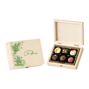 Cutie cu 6 praline - Christmas Edition White