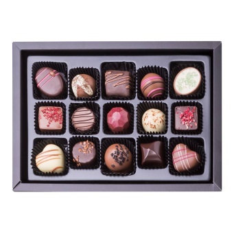 Cutie cu praline din ciocolată Postcard Midi Silver - Img 3