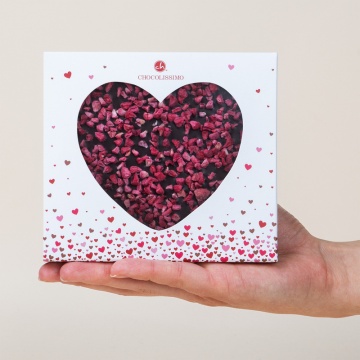 Tabletă din ciocolată ChocoHeart Dark - Img 2