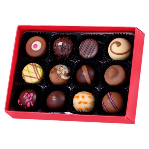 Praline Belgiene Artizanale - Colecția Elemental RED 12 - Img 3