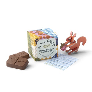 Colecție Cadou cu Jucărie "ToyChoc Box" - Animale din Pădure (2x10g) - Img 1