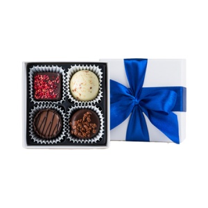 Praline Belgiene Premium - Cutie Cadou White XS