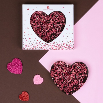 Tabletă din ciocolată ChocoHeart Dark - Img 3