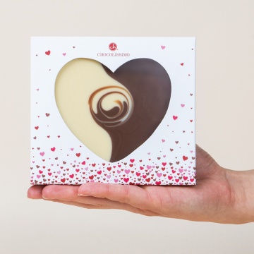 Tabletă din ciocolată ChocolateHeart Duet - Img 2