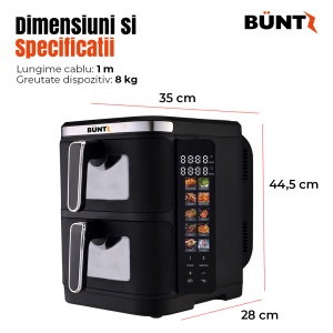 Friteuza cu aer cald BUNTZ, 11L – doua zone de gatire, pentru utilizare zilnica - Img 3