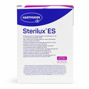Hartmann Sterilux ES comprese din tifon, 10 x 10 cm