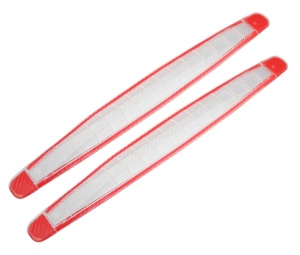 2x univerzális autó lökhárító- és ajtóvédő szalag készlet, átlátszó, tartós PVC, karcolás- és ütésálló, öntapadós, gyors beszerelés, 40x5,2 cm, 2 db-os készlet
