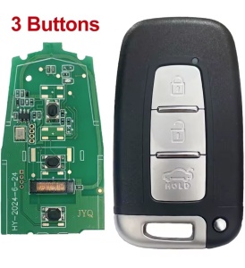 Autókulcs komplett Techstar távirányítóval kompatibilis Hyundai i20, i30, Sonata, Elantra, ix35, 3 gomb, 433 MHz, FCC SY5HMFNA04, 8325A-RBFNA433-SY5RBFNA433, PCF7952L, ID46, HYN14 penge - Img 4