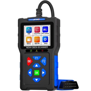 JFIND JF700 Pro OBD2 szkenner autótesztelő – Teljes körű motor-, akkumulátor- és érzékelődiagnosztika, 12 V, színes képernyő