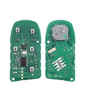 Placa electronica cheie auto Techstar Jeep Chrysler Dodge 4+1 butoane vedere fata