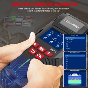 Compatibilitate tester KW700 cu tipuri de baterii AGM, GEL, Plumb, Litiu
