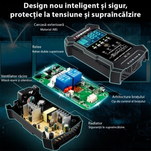 Ecran LCD incarcare baterie auto Konnwei RC-10