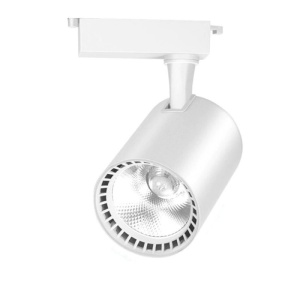 LED Spot Techstar® Tracklights, L típusú egyfázisú RailRack-ekhez, 30w, 3000k meleg fény, irányított világítás, fehér alumínium ház