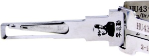 Decodor Lishi HU43 v3 vedere frontala, compatibil modele vechi Opel Daewoo