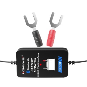 Okos autóakkumulátor-teszter Bluetooth 5.0-val KONNWEI BK300, telefonalkalmazás, Android és iOS, vezeték nélküli akkumulátorfigyelő 12V 24V, töltés, feszültség