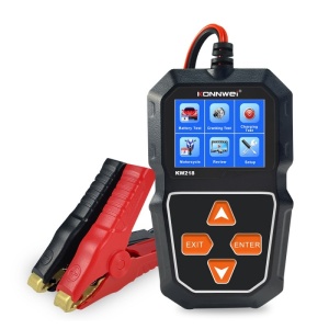 Dispozitiv profesional testare baterii auto KONNWEI KW218 cu cabluri conectare
