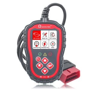 Professzionális OBD2 Auto Tester QUICKLYNKS T41, hibakód olvasóval, motordiagnosztikával és teljes rendszervizsgálattal, hibák törlésével, DTC-vel, paraméterek megtekintésével