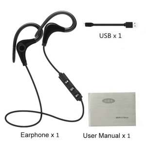 Techstar® BT200 vezeték nélküli fülhallgató, Bluetooth 4.1, HD audio, fekete - Img 6