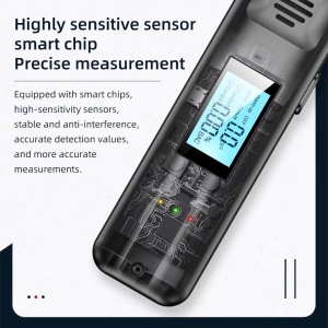 Techstar® hordozható digitális alkoholszonda érintésmentes érzékelővel, LCD kijelzővel, LED jelzőfénnyel és USB töltéssel - Img 10