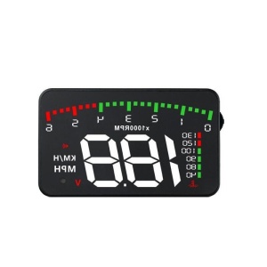 Techstar® HUD Head-Up Kijelző, Szélvédőre vetítő, Többinformációs kijelző, OBD2 csatlakozás