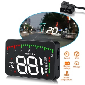 Techstar® HUD Head-Up Kijelző, Szélvédőre vetítő, Többinformációs kijelző, OBD2 csatlakozás - Img 5