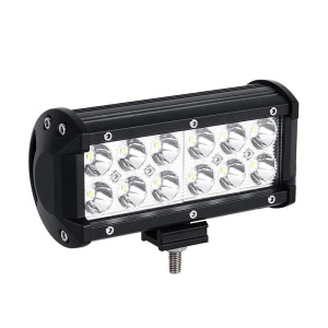 Techstar® PNG1 Auto Offroad LED-es projektorrúd, 36W, 12V-24V, 6000 K, 3500 lumen, IP 67, 17 cm, 60°-os elárasztó sugár CREE XBD LED-ekkel, fekete