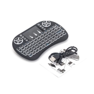 Tastatura wireless i8 Techstar cu touchpad si receptor USB inclus