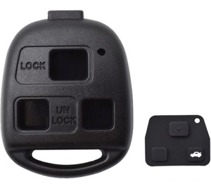 Techstar 3 gombos autókulcs-ház, kompatibilis a Toyota Yaris, Corolla, RAV4, Avensis, Lexus RX, GS, IS modellekkel