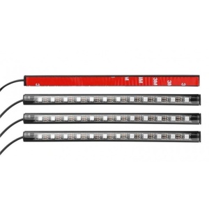 Techstar Auto MuliColore RGB 12 LED-szalagok, 4 db, Android vezérelt - Img 4