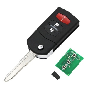 Techstar komplett autókulcs, Mazda 6, 5, 3, 2, RX-7 kompatibilis, 313.8Mhz, 3 gomb