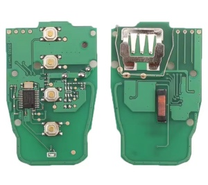 placa electronica cheie auto audi techstar chip 754c 754g vedere fata si spate
