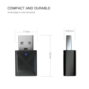 Transmitator receptor Techstar Bluetooth - Versatil auto/TV, 5.0 + jack 3.5mm, compact, calitate stereo