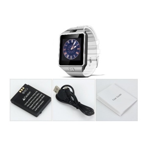 Techstar, Mtk DZ09, Okosóra, Bluetooth, Kamerával, SIM-kártyával és MicroSD White-tal kompatibilis - Img 8