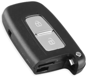 Techstar összecsukható autókulcs ház kompatibilis Hyundai Sonata, Azera, Genesis Coupe, ix35, i30, i45 és Kia Forte, Sportage, K2, K5, 2 gomb, penge HYN14 balra, elektronika nélkül. - Img 2