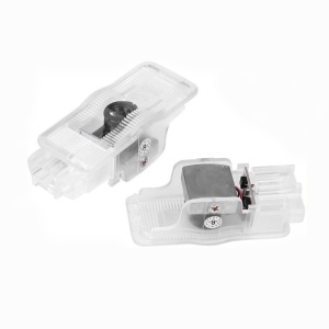 Accesoriu auto LED Peugeot - Embleme iluminate, 2 bucăți în set, personalizare premium