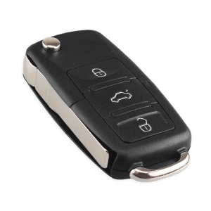 Carcasa cheie auto tip briceag negru 4 butoane pentru Volkswagen