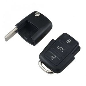 Set carcasa cheie auto 3 butoane neagra pentru Volkswagen Transporter
