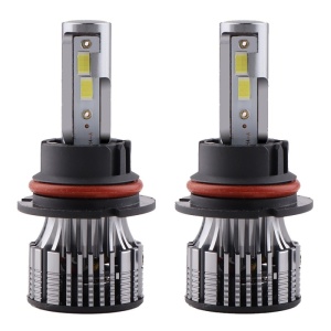 2 db Techstar® V8 Auto LED-es készlet, 9007, 120 W, 12-24 V, 15000 lumen, 6000 K, sugárszög 360°, CSP 3570, Canbus, alumínium radiátor, hűtéstechnika, ezüst